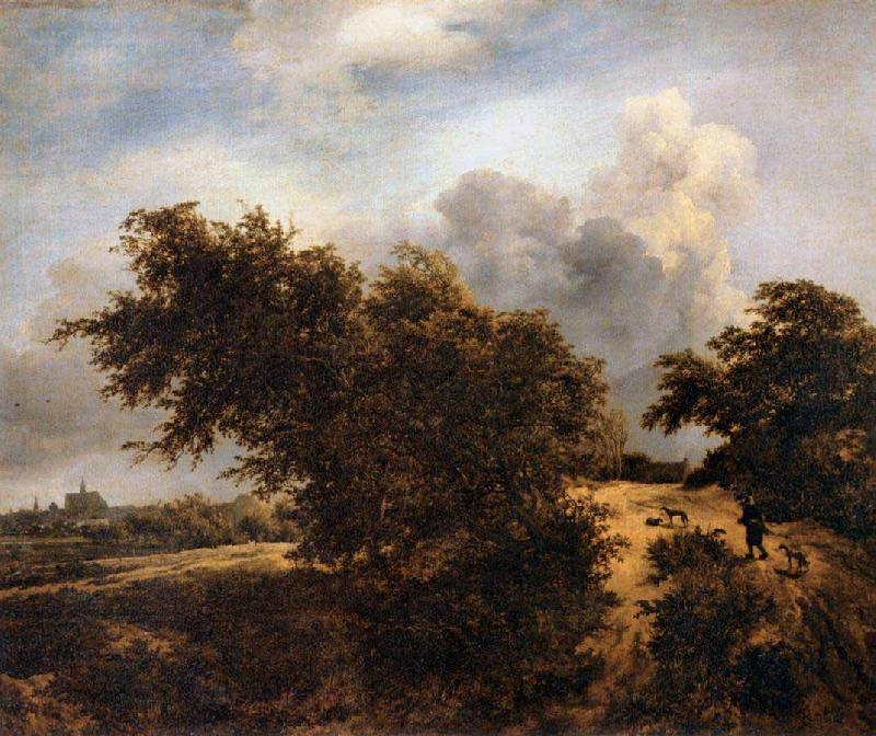 RUISDAEL, Jacob Isaackszon van The Thicket Sweden oil painting art